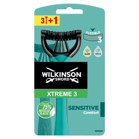 Wilkinson Xtreme 3 Super Sensitive eldobható borotva - 4 db